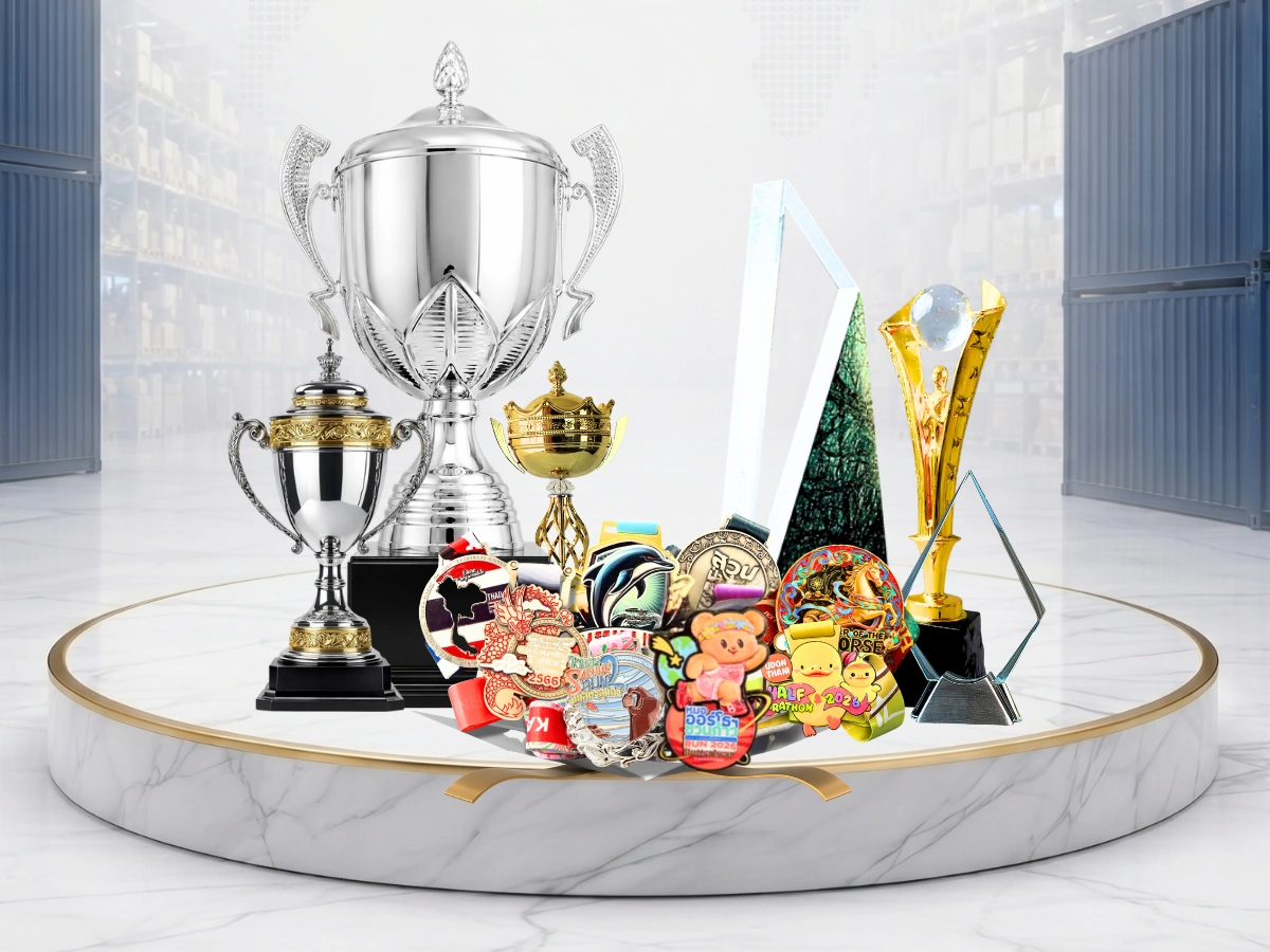 ถ้วยรางวัล โล่รางวัล และเหรียญรางวัลจาก RS Trophy